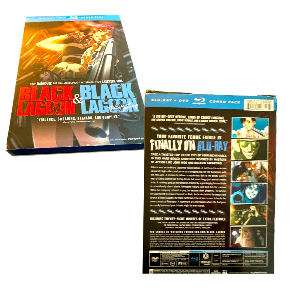 Anime Complete 1+2 Season Series Black Lagoon & Black Lagoon The Second Barrage